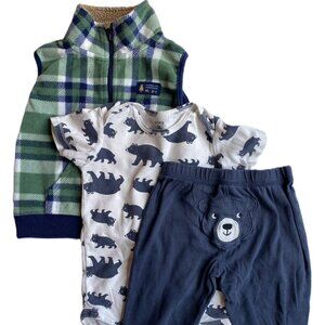 🐻 3/$15 Outfit Bundle | Bear Vest Set S/3